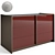 Elegant Bonaldo Aureo Sideboard 3D model small image 1