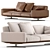 Luxury Soft Dream Sofa: Flexform 3D model small image 1