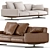 Luxury Soft Dream Sofa: Flexform 3D model small image 3