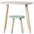 Wooden Kids Table & Stools 3D model small image 2