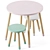 Wooden Kids Table & Stools 3D model small image 4