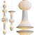 Modern Akari E,H Pendant Lights 3D model small image 1