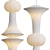 Modern Akari E,H Pendant Lights 3D model small image 2