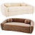 Modern RH Sylvain Sofa 3D 3D model small image 1