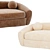Modern RH Sylvain Sofa 3D 3D model small image 4