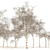 Winter Birch Tree Forest Model 3D model small image 5
