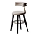 Electrocopper Upholstered Bar Chair 3D model small image 1