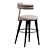 Electrocopper Upholstered Bar Chair 3D model small image 2