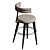 Electrocopper Upholstered Bar Chair 3D model small image 3