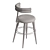 Electrocopper Upholstered Bar Chair 3D model small image 4