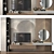 Modern TV Wall Decor Shelf 3D model small image 1