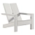 Palmetto Adirondack Chair: Summer Relaxation 3D model small image 2