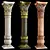 Ornate East Column Facades Kit 3D model small image 11