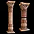 Ornate East Column Facades Kit 3D model small image 14