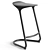 Modern Cross Design Chair Set 3D model small image 5