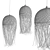 Rustic Bamboo Pendant Lights 3D model small image 3