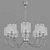 Eurosvet Licata Pendant Chandelier 3D model small image 2