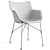 Modern Kartell Q/Wood Chair 3D model small image 5