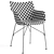 Modern Kartell Q/Wood Chair 3D model small image 6