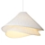 White Pendant Fabric Lampshade 3D model small image 1