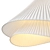 White Pendant Fabric Lampshade 3D model small image 4