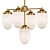 Elegant Gold Chandelier Kit 3D model small image 1