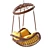 Multifunctional Rattan Swing Chair 3D model small image 3