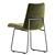 Modern Upholstered Dining Chair Set 3D model small image 5