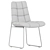 Modern Upholstered Dining Chair Set 3D model small image 6