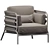 Elegant Mindo Lounge Chair 3D model small image 1