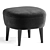 Elegant Wingback Ottoman for Comfort 3D model small image 1