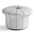 Elegant Grace Ritz Pouf 3D model small image 2