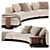 Poliform Brera Radius Sofa 3D model small image 2