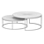 Nested Round Coffee Table Set 3D model small image 3