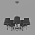 Eurosvet Alcamo Chandelier with 5 Lights 3D model small image 2
