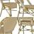 French Bistro Patio Chair 3D model small image 5