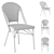 French Bistro Patio Chair 3D model small image 6