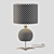 Edison Fabric Glass Table Lamp 3D model small image 2