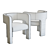 Modern Velvet Sculpt Armchair 3D Model 3D model small image 5