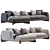 Modern Minamilist Softbay Furniture Set 3D model small image 2