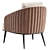 SHELBY Armchair by Cazarina: Modern Elegance 3D model small image 5