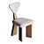 Luxury Brazilian Wood Giraffe Chair 3D model small image 3