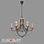 Eurosvet Lazzaro Loft Style Chandelier 8-Light 3D model small image 1