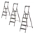 Aluminum Hailo L80 ComfortLine Ladder Set 3D model small image 2