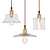 Elegant Glass Pendant Light 3D model small image 1