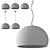 Sleek Kartell FLY Pendant Light 3D model small image 2