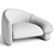 Raphael Navot Overlay Armchair Left 3D model small image 3