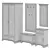 Modular Hallway Innsbruck Wardrobe 3D model small image 2