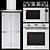 LG Built-In Kitchen Appliances Set 3D model small image 1