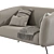 Stylish DAVI 31 Modern Sofa 3D model small image 3